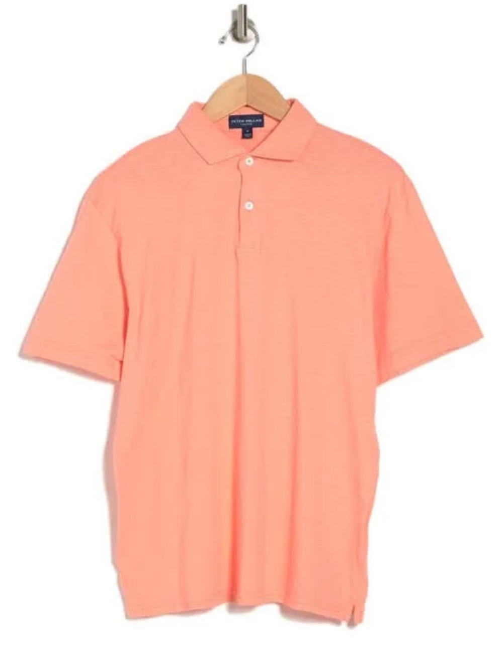Peter Millar Men's 100% Pima Cotton Coral Polo Shirt sz L
